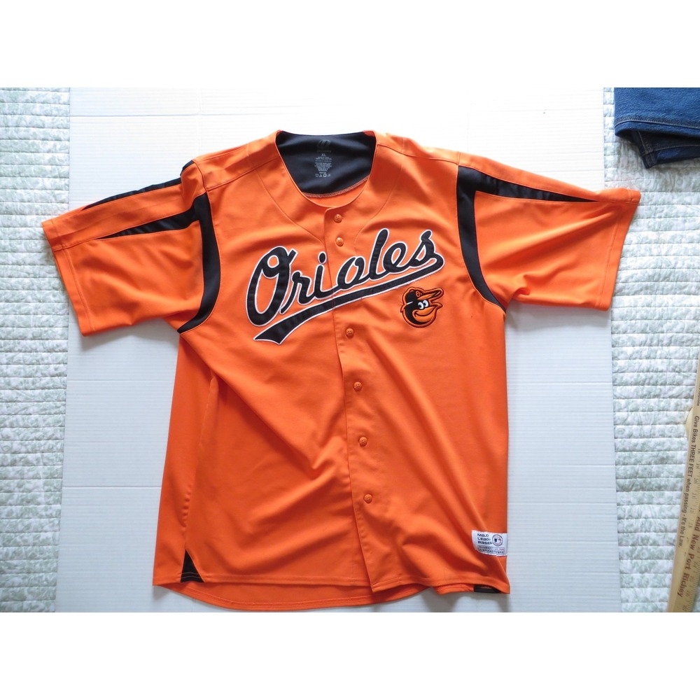 Baltimore Orioles Jersey Mens XL Orange Black MLB Baseball Shirt Dynasty Series
